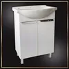 Zestaw Szafka Łazienkowa Biała z Umywalką 50 cm Stojąca Podgląd zdjęcia produktu 3