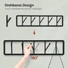 WOLTU Wandgarderobe, mit 5 drehbaren Garderobenhaken, aus Produktbild-Vorschau 4