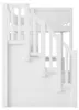 Hochbett mit Schreibtisch, Schrank, Regal, Stauraumtreppe, Produktbild-Vorschau 13