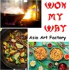 WOK PFANNE 36 cm flacher Boden Wokpfanne Gastronomie, AAF Produktbild-Vorschau 4