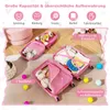 COSTWAY 2tlg Kinderkoffer + Rucksack, Kindertrolley aus Produktbild-Vorschau 4
