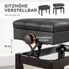 HOMCOM Klavierbank höhenverstellbarer Klavierhocker mit Produktbild-Vorschau 4