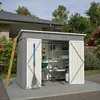 8x4 FT Metall Gerätehaus Gartenhaus Inkl. Metallfundament Produktbild-Vorschau 10