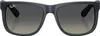 Ray-Ban Klassische quadratische Sonnenbrille Justin, Blau Produktbild-Vorschau 5