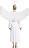 A person wearing an angel costume from behind. Podgląd zdjęcia produktu