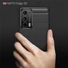 Techsuit Carbon Silicone Back Cover Hülle für Motorola Edge Produktbild-Vorschau 3