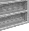 vidaXL Vitrinenschrank Grau Sonoma 100x8,5x50 cm Produktbild-Vorschau 7