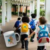 Endlich Schulkind Löwe Glitzer-Kaffeebecher für die Produktbild-Vorschau 3