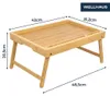 WELLHAUS Bambus Betttablett Klappbar Frühstückstablett Produktbild-Vorschau 5