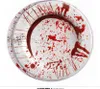 Párty talíře krev - Halloween - 8 ks - 23 cm Náhled obrázku produktu 2