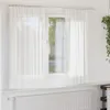 vidaXL Voile Vorhänge mit Stangentaschen 2 Stk. Weiß Produktbild-Vorschau 2