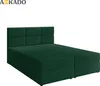 Boxspringbett - 140x200 - Grün - mit Bettkästen - mit Produktbild-Vorschau 5