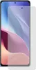 A screen protector is placed over a smartphone screen. Produktbild-Vorschau