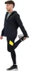 A man is stretching his leg while wearing athletic clothing. Náhled obrázku produktu