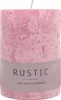 Stumpenkerze aus Paraffin, Antikrosa, Rustic, WENZEL, 80/70 Produktbild-Vorschau 1