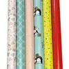 Geschenkpapier Set 70x200cm 6 Rollen Geburtstag Rosa Bunt Produktbild-Vorschau 3