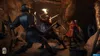 A group of medieval warriors in armor fighting in a cave. Produktbild-Vorschau
