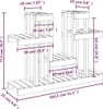 vidaXL Stojak na rośliny 104,5x25x77,5 cm lite drewno Podgląd zdjęcia produktu 8