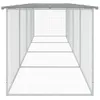vidaXL Hühnerkäfig mit Dach Hellgrau 403x98x90 cm Produktbild-Vorschau 4