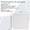 ZMH LED plafondlamp, wit, plat, 23W, warm wit, 23cm. Productafbeelding-voorbeeld 13