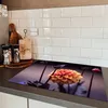 KitchenYeah© Herdabdeckplatte Blumen - Chrysantheme - Makro Produktbild-Vorschau 5