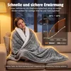 ZMH Wärmedecke Elektrisch Flanell 180x130cm Produktbild-Vorschau 7