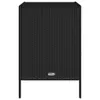 Mobile da giardino nero 55x59x80 cm in poly rattan Anteprima dell’immagine prodotto 6
