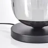 Carrone Tischlampe aus Metall/Glas in Schwarz/Rauchfarben Produktbild-Vorschau 6