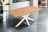 Esstisch 160x85 cm Baumkante Holz Wildeiche-Optik Produktbild-Vorschau 1
