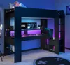 Parisot Hochbett "Online" schwarz, Bett 90x200 mit Produktbild-Vorschau 1