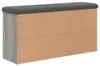 vidaXL Lavice na boty šedá Sonoma 102x32x50 cm Materiál na Náhled obrázku produktu 5