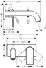 hansgrohe Vernis Shape Mitigeur monocommandé pour lavabo Anteprima dell’immagine prodotto 2