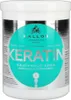 A white tub of Kallos Keratin hair mask with a teal label. Náhľad obrázku produktu