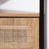 Narożna szafka RTV z 1 drzwiami i rattanową plecionką, Podgląd zdjęcia produktu 6