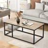 VOWNER Couchtisch, Wohnzimmer Tisch, Stahlrahmen Produktbild-Vorschau 3