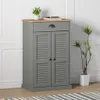 vidaXL Botník VIGO Grey 60x35x96 cm Borovicový masiv Náhled obrázku produktu 2