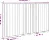 vidaXL 3 ks Skládací branka pro psy hnědá 150 cm topolové Náhled obrázku produktu 7