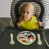 Edelstahl Kinder Teller mit Saugnapf – Unterteilt, Produktbild-Vorschau 3