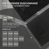 LuxeBath sprchová vanička 100x80cm černá Extra plochá Náhled obrázku produktu 5