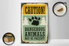 Holzschild Retro 20x30cm Caution dangerous animals Produktbild-Vorschau 3