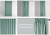 Gardine Kräuselband 140x245 cm Vorhang Mint Verdunkelnd Produktbild-Vorschau 5