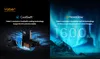 Split image showing two different technologies of a projector. Anteprima dell’immagine prodotto