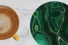 MuchoWow® Okrúhly sklenený podšálok, sada 6 ks Zlato - Náhľad obrázku produktu 3