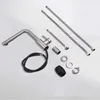 A collection of kitchen faucet parts laid out on a white background. Produktbild-Vorschau