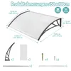 UISEBRT 150*100cm šedá střešní stříška na dveře a balkony Náhled obrázku produktu 2