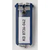 A close-up product shot of a blue key tag with a white label. Anteprima dell’immagine prodotto