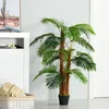 Outsunny Kunstpflanzen im Topf 120 cm Palme Kunstpflanze Produktbild-Vorschau 4