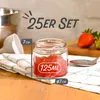 Praknu 25 małych słoików na dżem 125 ml - z etykietami i Podgląd zdjęcia produktu 3