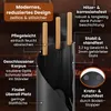 BLACK OAK Kaminbesteck VAIL 4-teilig schwarz Holzgriff Produktbild-Vorschau 2