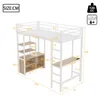 Flieks Etagenbett 90x200cm mit Schreibtisch & Ladefunktion Produktbild-Vorschau 7